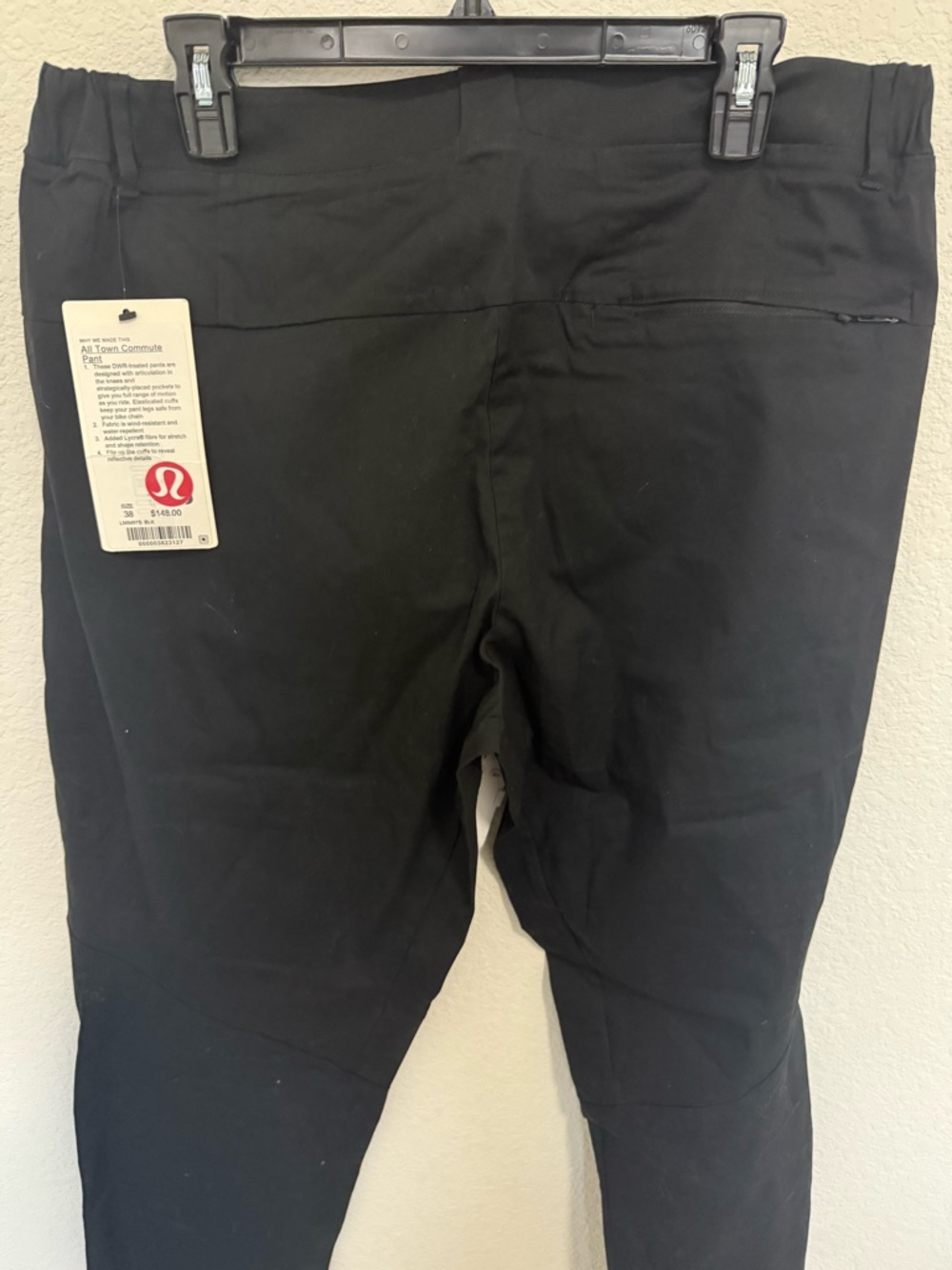 LULULEMON All Town Commute Pant Black Size 38 NEW #M5497S - Picture 10 of 11